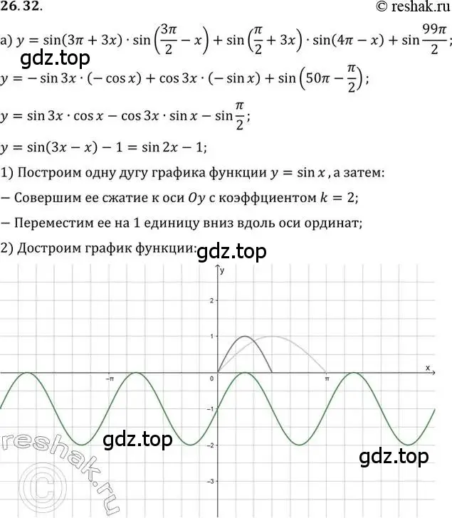 Решение 2. номер 26.32 (страница 165) гдз по алгебре 10 класс Мордкович, Семенов, задачник 2 часть