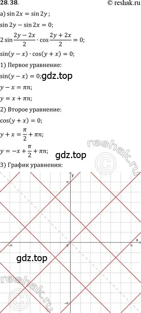 Решение 2. номер 28.38 (страница 178) гдз по алгебре 10 класс Мордкович, Семенов, задачник 2 часть