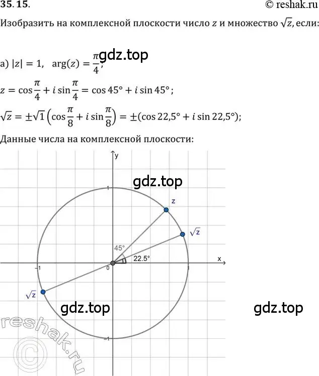 Решение 2. номер 35.15 (страница 205) гдз по алгебре 10 класс Мордкович, Семенов, задачник 2 часть