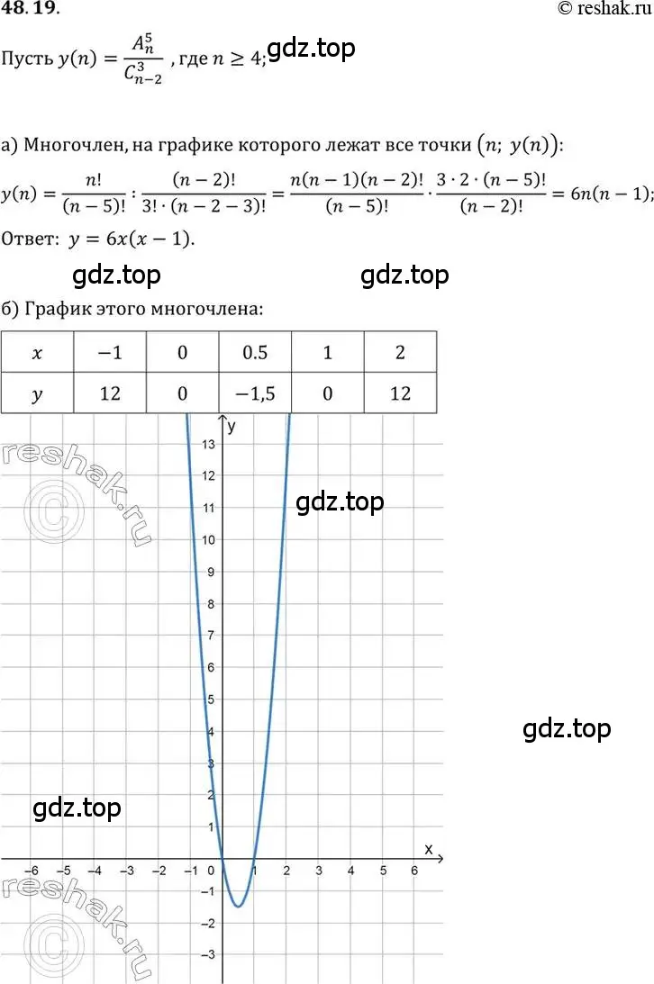 Решение 2. номер 48.19 (страница 295) гдз по алгебре 10 класс Мордкович, Семенов, задачник 2 часть