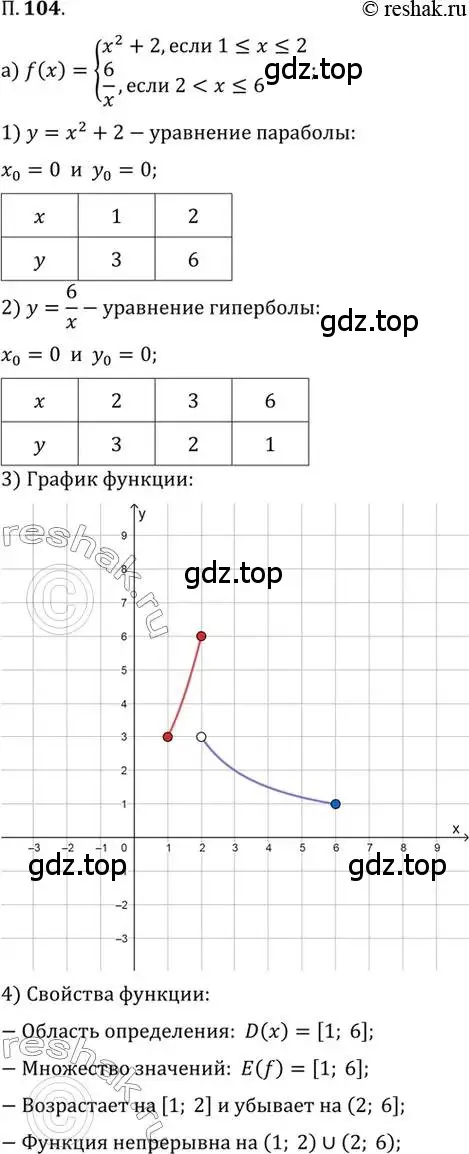 Решение 2. номер 104 (страница 17) гдз по алгебре 10 класс Мордкович, Семенов, задачник 2 часть