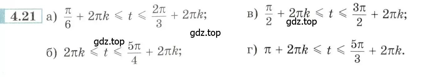 Условие номер 4.21 (страница 13) гдз по алгебре 10-11 класс Мордкович, Семенов, задачник
