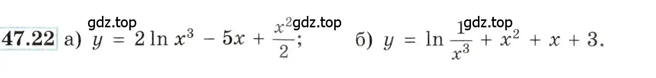 Условие номер 47.22 (страница 190) гдз по алгебре 10-11 класс Мордкович, Семенов, задачник