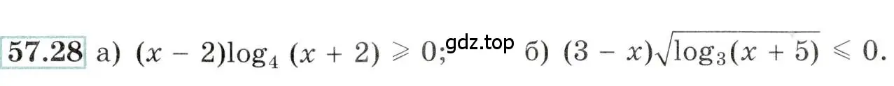 Условие номер 57.28 (страница 226) гдз по алгебре 10-11 класс Мордкович, Семенов, задачник