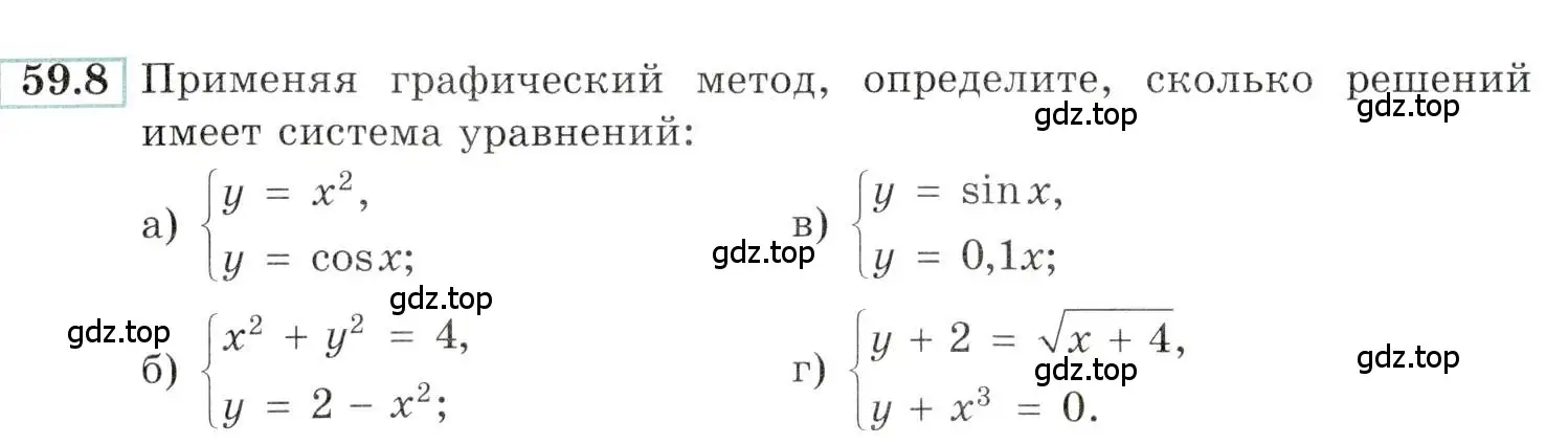 Условие номер 59.8 (страница 230) гдз по алгебре 10-11 класс Мордкович, Семенов, задачник