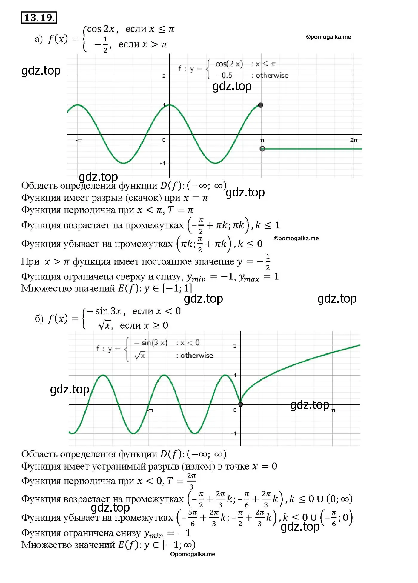 Решение номер 13.19 (страница 39) гдз по алгебре 10-11 класс Мордкович, Семенов, задачник