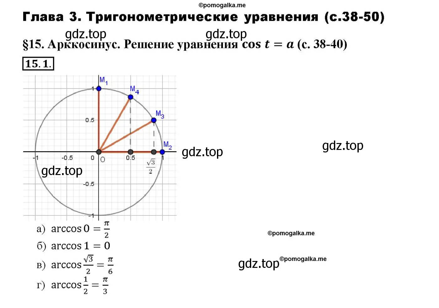 Решение номер 15.1 (страница 44) гдз по алгебре 10-11 класс Мордкович, Семенов, задачник