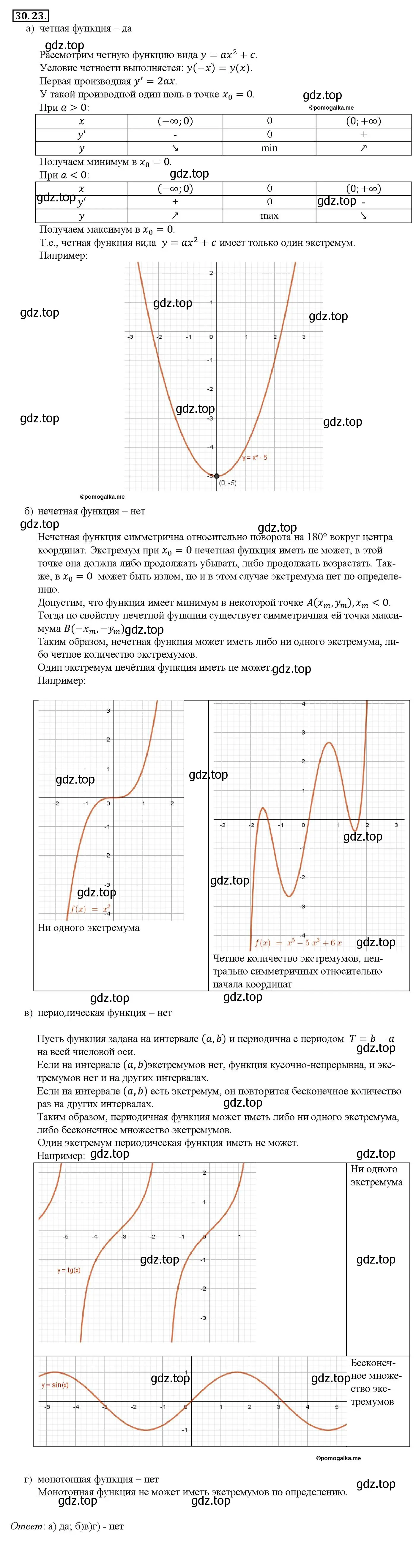 Решение номер 30.23 (страница 117) гдз по алгебре 10-11 класс Мордкович, Семенов, задачник