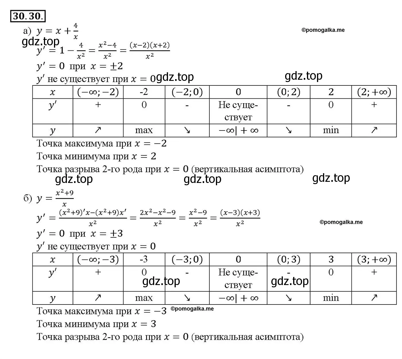 Решение номер 30.30 (страница 117) гдз по алгебре 10-11 класс Мордкович, Семенов, задачник