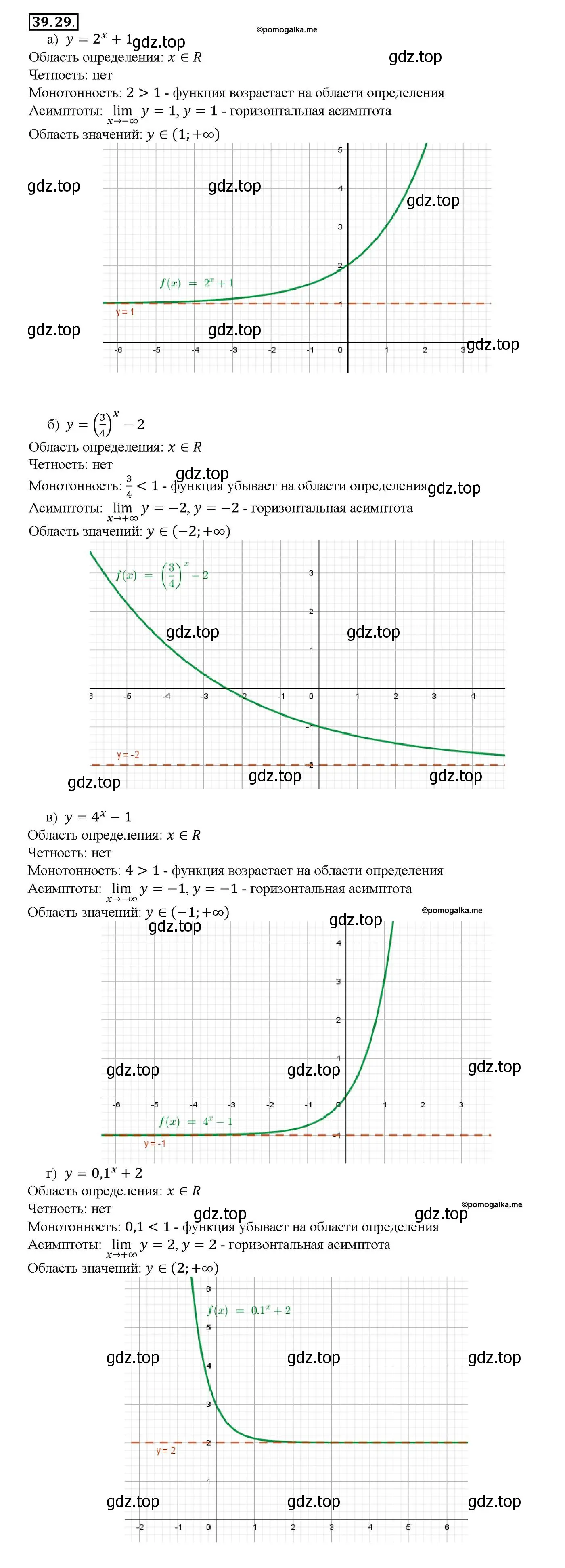 Решение номер 39.29 (страница 157) гдз по алгебре 10-11 класс Мордкович, Семенов, задачник