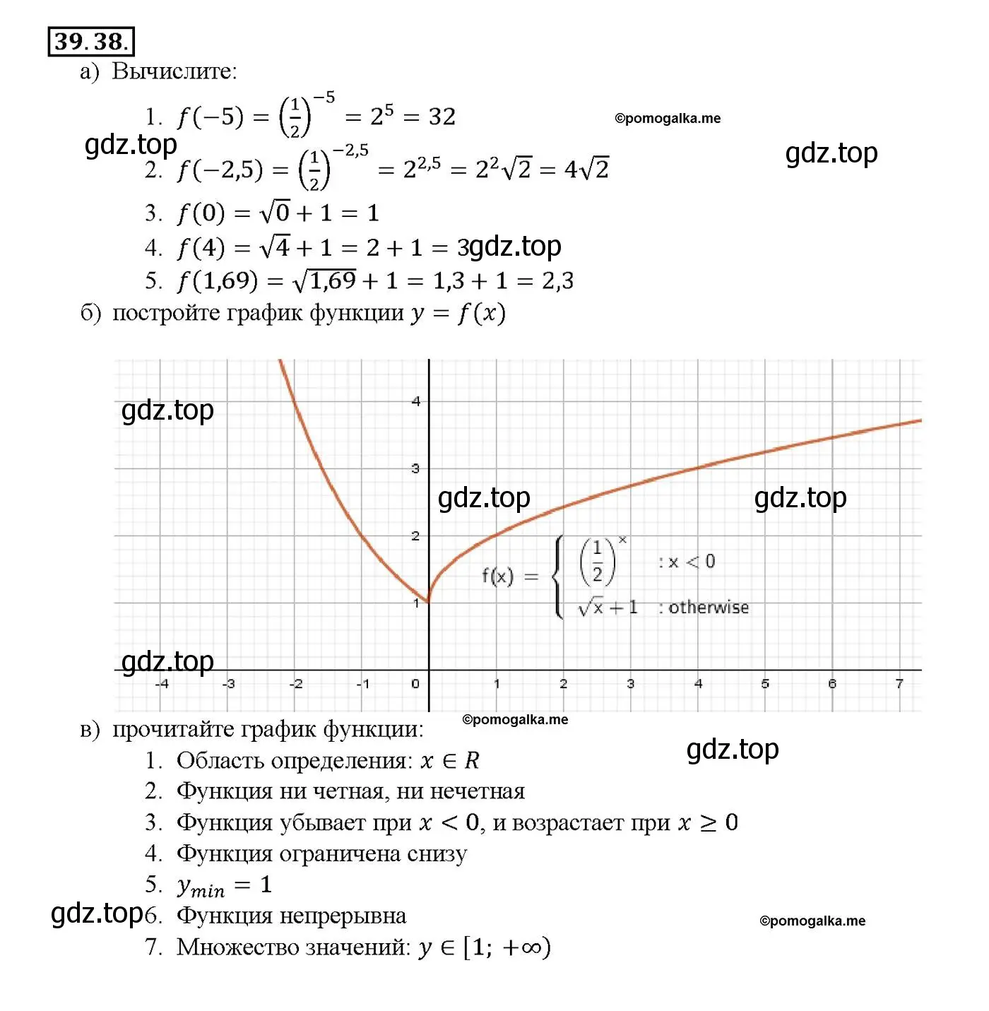 Решение номер 39.38 (страница 158) гдз по алгебре 10-11 класс Мордкович, Семенов, задачник