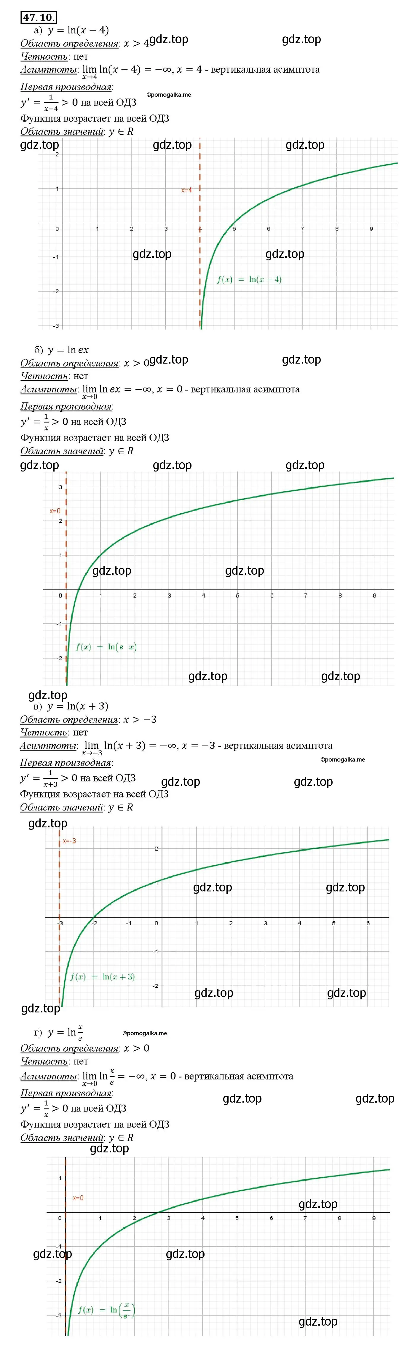 Решение номер 47.10 (страница 189) гдз по алгебре 10-11 класс Мордкович, Семенов, задачник