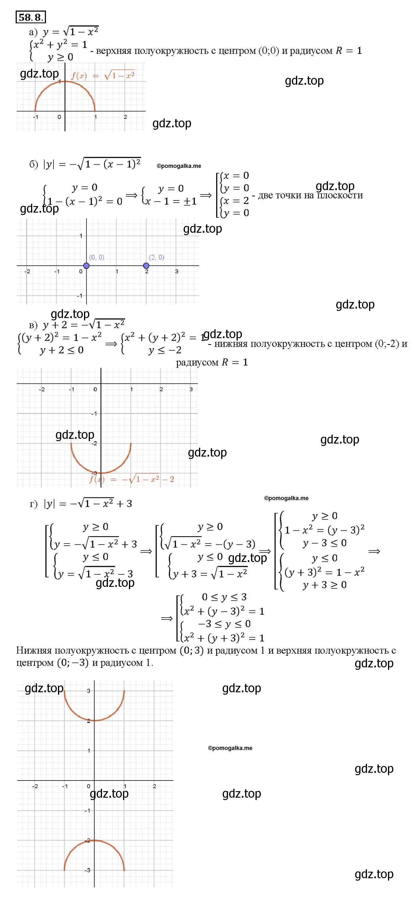 Решение номер 58.8 (страница 227) гдз по алгебре 10-11 класс Мордкович, Семенов, задачник