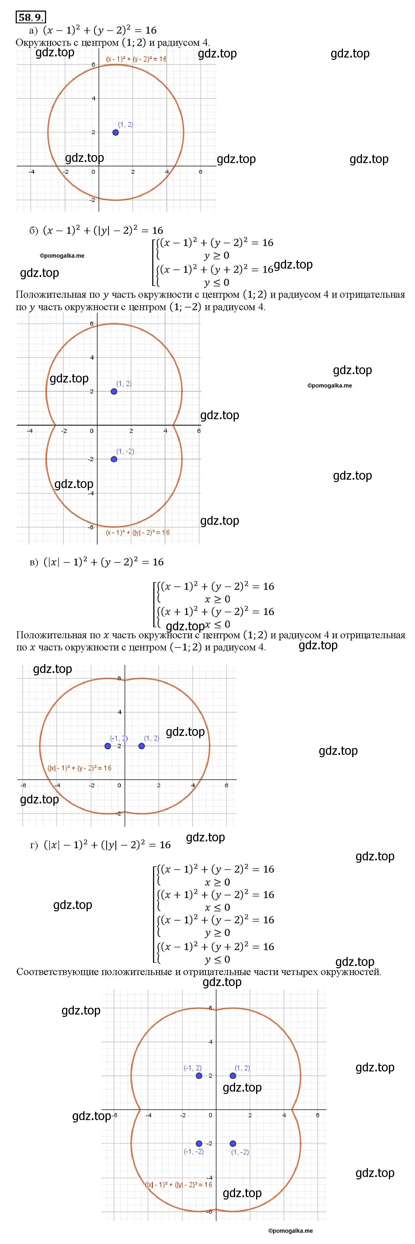 Решение номер 58.9 (страница 227) гдз по алгебре 10-11 класс Мордкович, Семенов, задачник