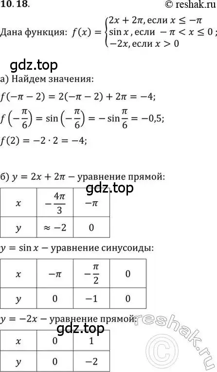 Решение 2. номер 10.18 (страница 31) гдз по алгебре 10-11 класс Мордкович, Семенов, задачник