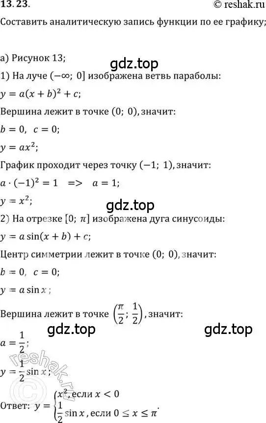 Решение 2. номер 13.23 (страница 40) гдз по алгебре 10-11 класс Мордкович, Семенов, задачник