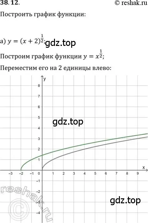 Решение 2. номер 38.12 (страница 148) гдз по алгебре 10-11 класс Мордкович, Семенов, задачник
