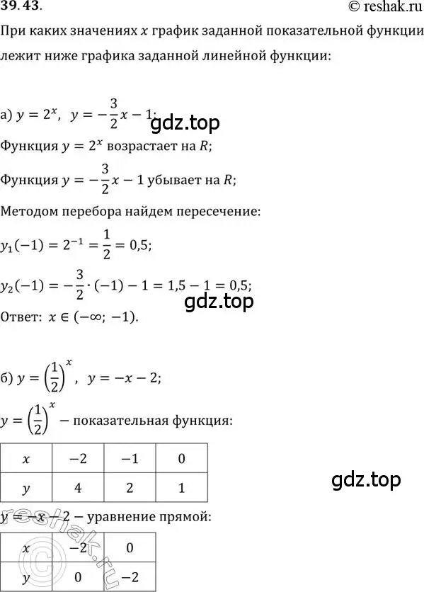 Решение 2. номер 39.43 (страница 159) гдз по алгебре 10-11 класс Мордкович, Семенов, задачник