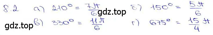 Решение 3. номер 8.2 (страница 24) гдз по алгебре 10-11 класс Мордкович, Семенов, задачник