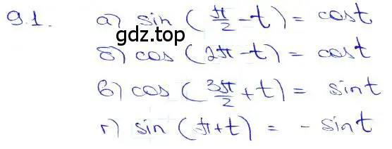 Решение 3. номер 9.1 (страница 26) гдз по алгебре 10-11 класс Мордкович, Семенов, задачник