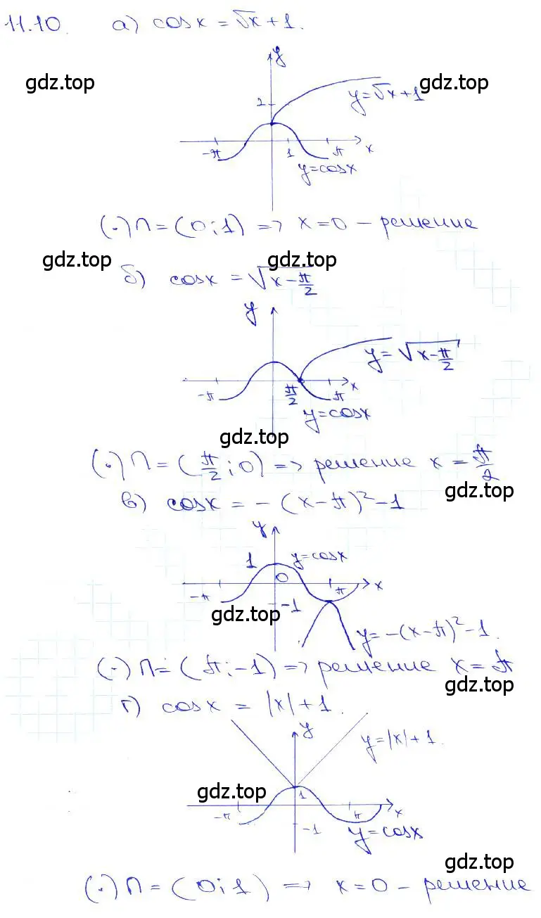 Решение 3. номер 11.10 (страница 33) гдз по алгебре 10-11 класс Мордкович, Семенов, задачник