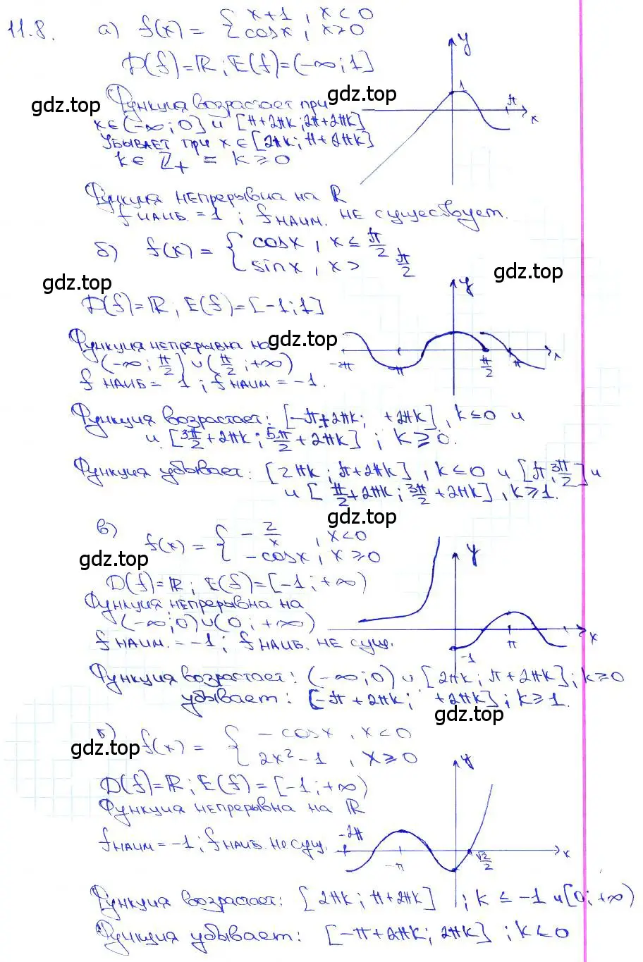 Решение 3. номер 11.8 (страница 33) гдз по алгебре 10-11 класс Мордкович, Семенов, задачник