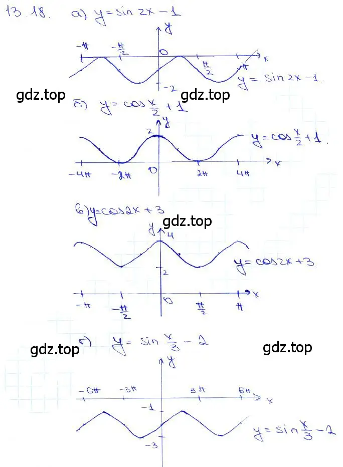 Решение 3. номер 13.18 (страница 39) гдз по алгебре 10-11 класс Мордкович, Семенов, задачник