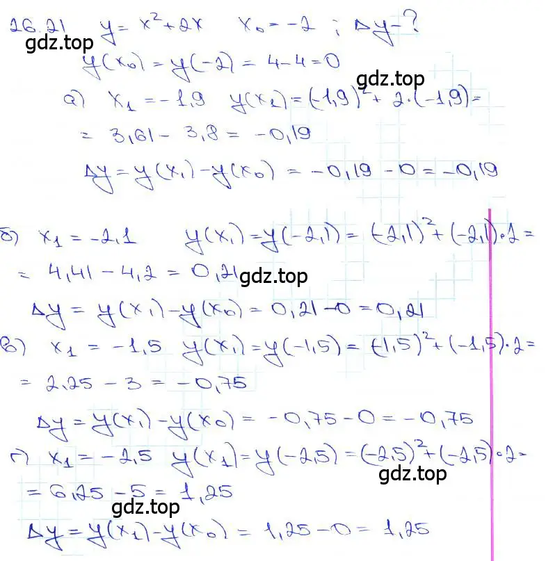 Решение 3. номер 26.21 (страница 92) гдз по алгебре 10-11 класс Мордкович, Семенов, задачник