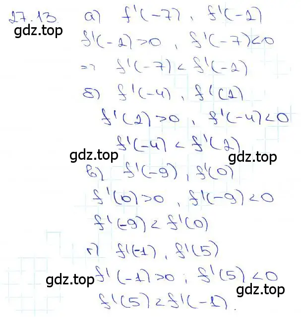 Решение 3. номер 27.13 (страница 98) гдз по алгебре 10-11 класс Мордкович, Семенов, задачник