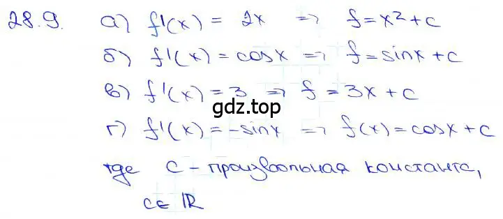 Решение 3. номер 28.9 (страница 99) гдз по алгебре 10-11 класс Мордкович, Семенов, задачник