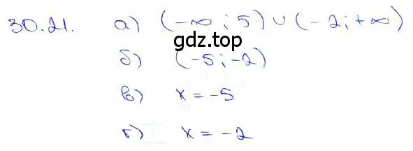 Решение 3. номер 30.21 (страница 116) гдз по алгебре 10-11 класс Мордкович, Семенов, задачник