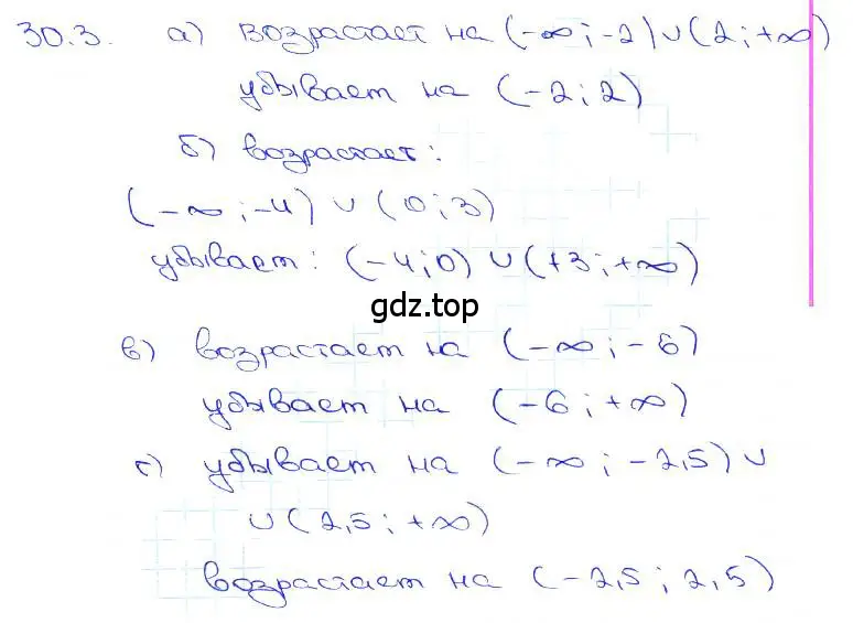 Решение 3. номер 30.3 (страница 112) гдз по алгебре 10-11 класс Мордкович, Семенов, задачник