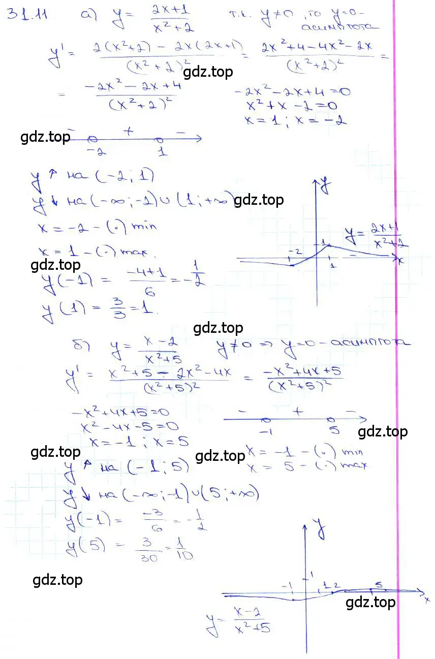 Решение 3. номер 31.11 (страница 122) гдз по алгебре 10-11 класс Мордкович, Семенов, задачник