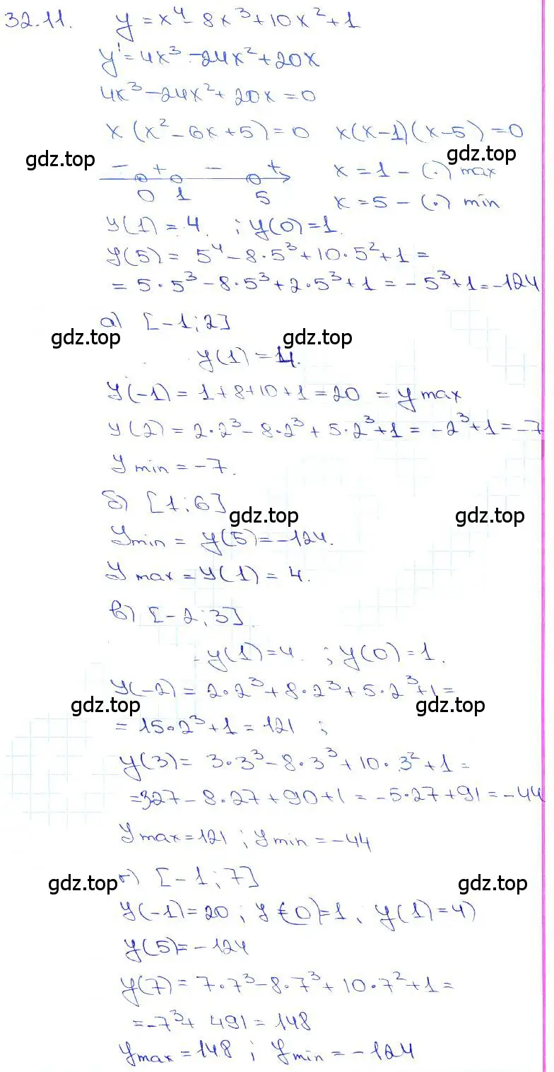 Решение 3. номер 32.11 (страница 124) гдз по алгебре 10-11 класс Мордкович, Семенов, задачник