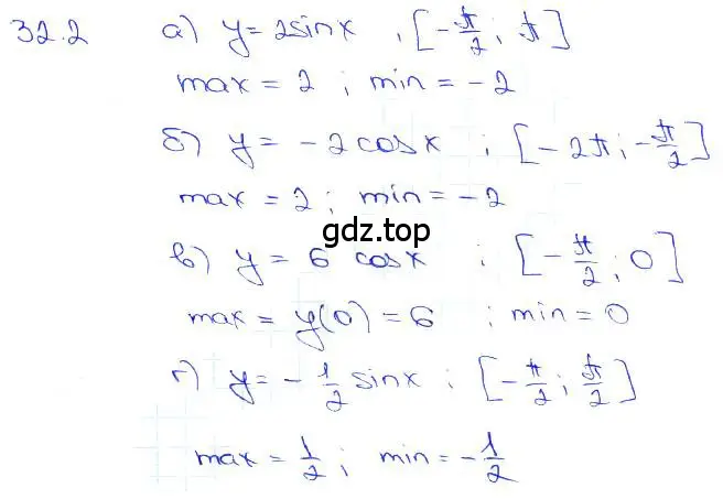 Решение 3. номер 32.2 (страница 123) гдз по алгебре 10-11 класс Мордкович, Семенов, задачник