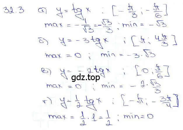 Решение 3. номер 32.3 (страница 124) гдз по алгебре 10-11 класс Мордкович, Семенов, задачник