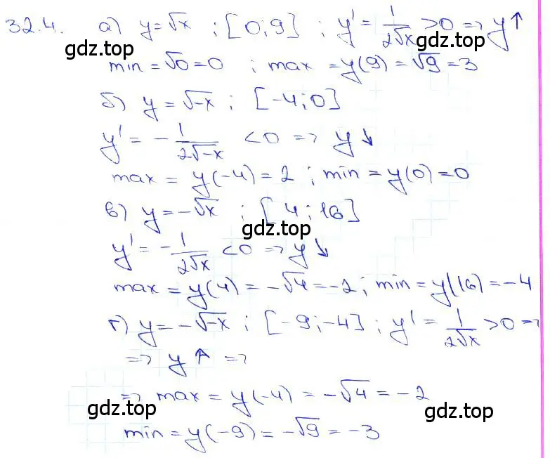 Решение 3. номер 32.4 (страница 124) гдз по алгебре 10-11 класс Мордкович, Семенов, задачник