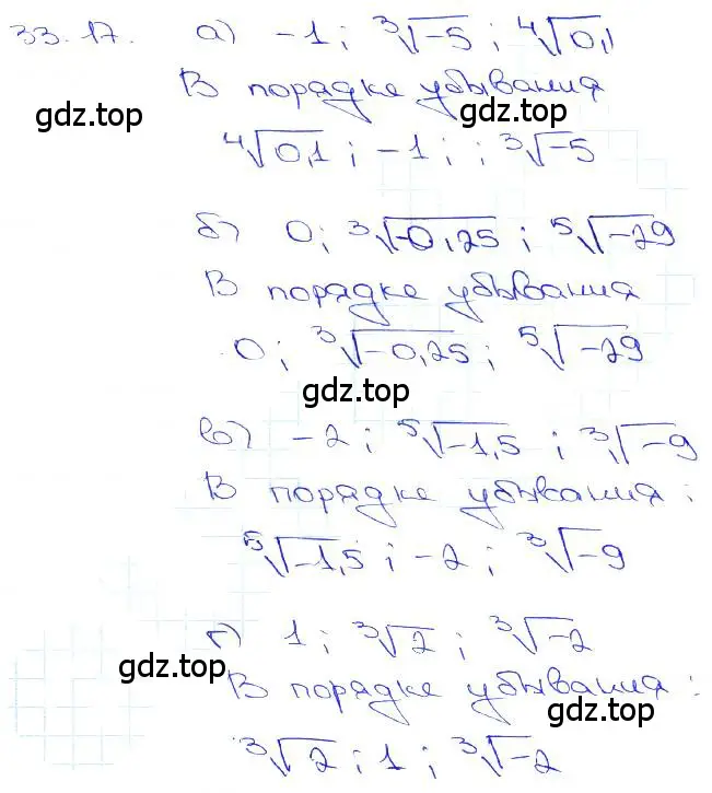 Решение 3. номер 33.17 (страница 131) гдз по алгебре 10-11 класс Мордкович, Семенов, задачник