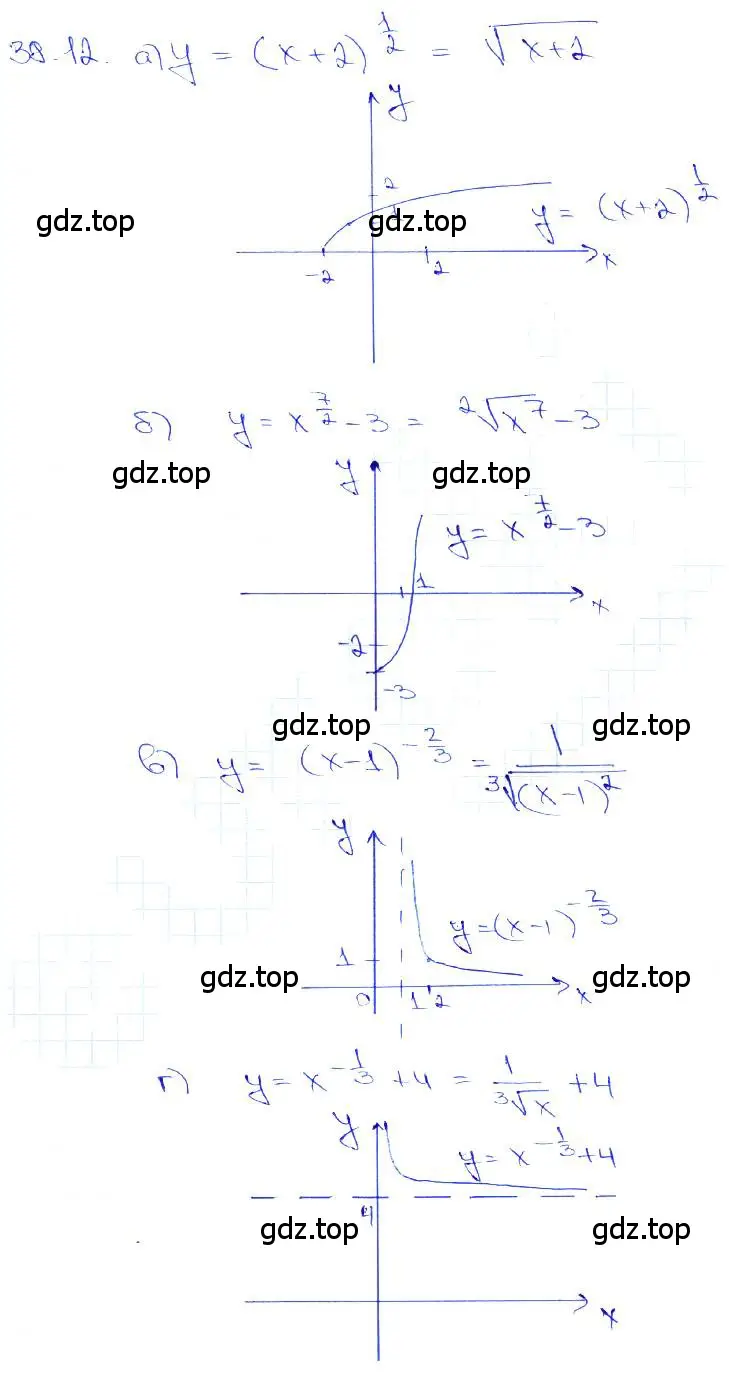 Решение 3. номер 38.12 (страница 148) гдз по алгебре 10-11 класс Мордкович, Семенов, задачник