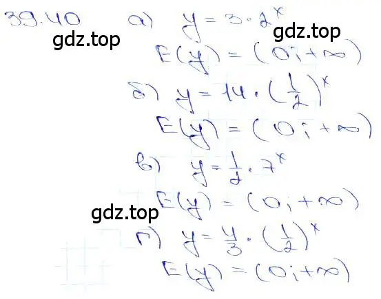 Решение 3. номер 39.40 (страница 158) гдз по алгебре 10-11 класс Мордкович, Семенов, задачник