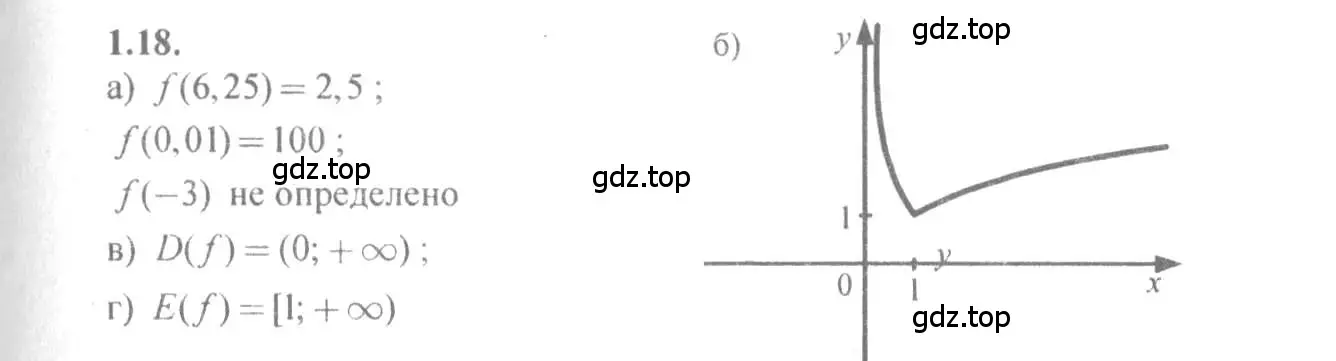 Решение 4. номер 1.18 (страница 6) гдз по алгебре 10-11 класс Мордкович, Семенов, задачник