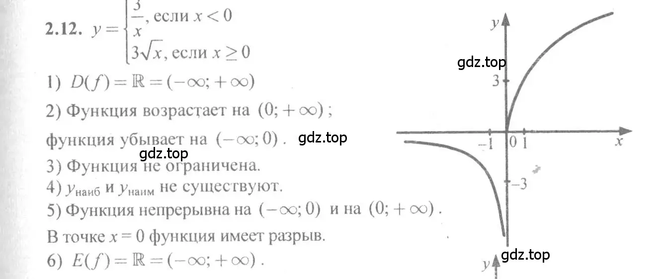 Решение 4. номер 2.12 (страница 8) гдз по алгебре 10-11 класс Мордкович, Семенов, задачник