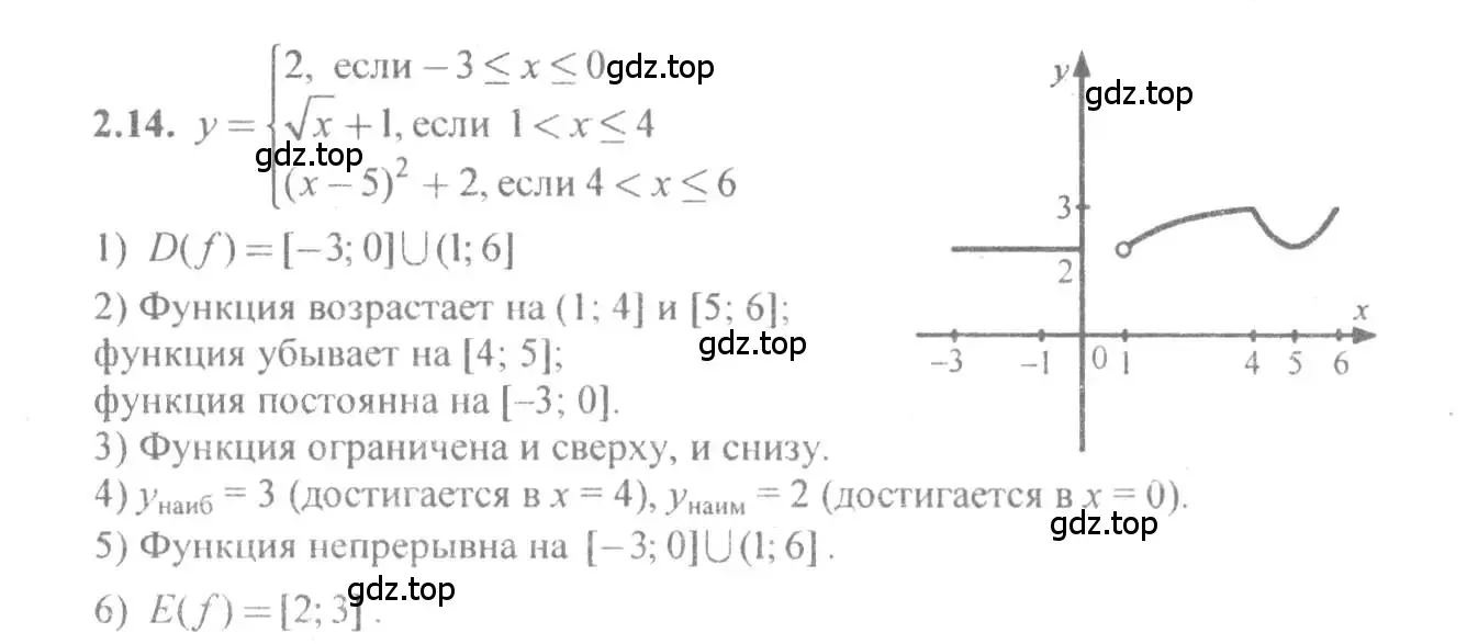 Решение 4. номер 2.14 (страница 9) гдз по алгебре 10-11 класс Мордкович, Семенов, задачник