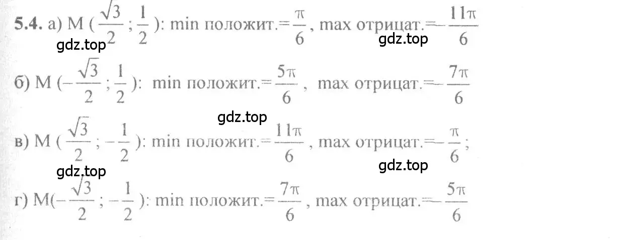 Решение 4. номер 5.4 (страница 14) гдз по алгебре 10-11 класс Мордкович, Семенов, задачник