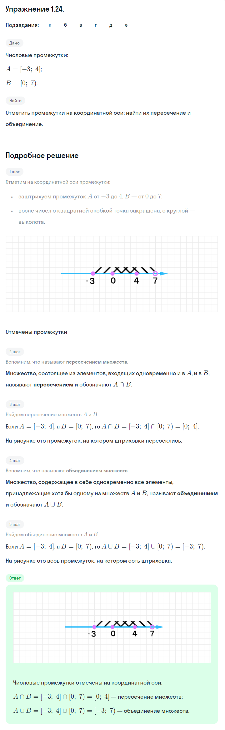 Решение номер 1.24 (страница 15) гдз по алгебре 10 класс Никольский, Потапов, учебник