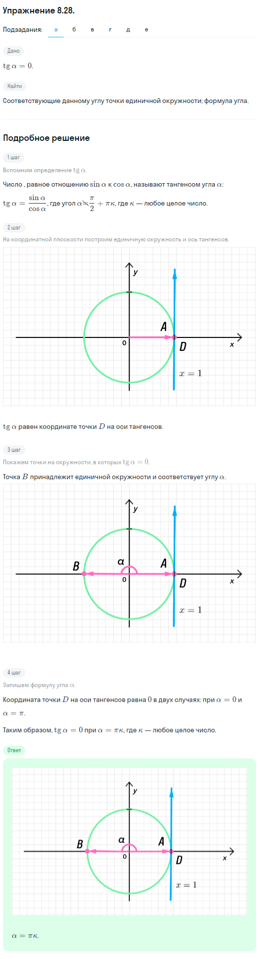 Решение номер 8.28 (страница 243) гдз по алгебре 10 класс Никольский, Потапов, учебник