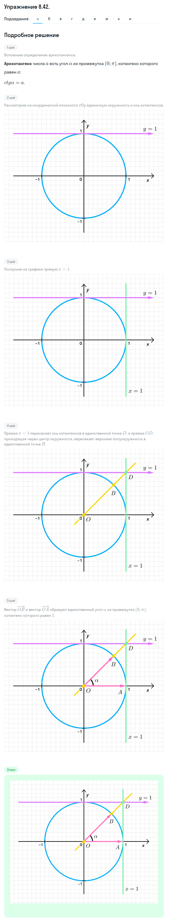 Решение номер 8.42 (страница 249) гдз по алгебре 10 класс Никольский, Потапов, учебник