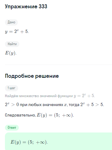 Решение номер 333 (страница 404) гдз по алгебре 10 класс Никольский, Потапов, учебник