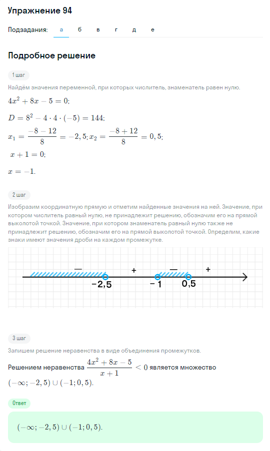 Решение номер 94 (страница 373) гдз по алгебре 10 класс Никольский, Потапов, учебник