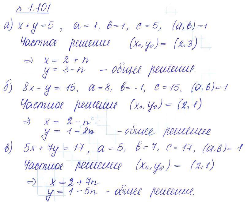 Решение 2. номер 1.101 (страница 44) гдз по алгебре 10 класс Никольский, Потапов, учебник